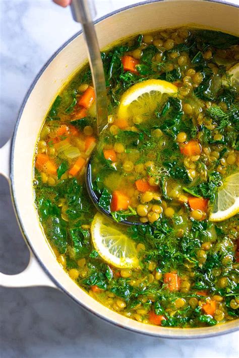 Lemon Turmeric Lentil Soup Recipe