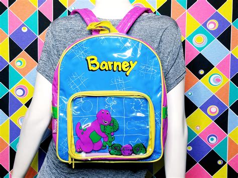 Rare 1997 Barney PVC Backpack School Bag 90s Kid Nostalgia Tv | Etsy