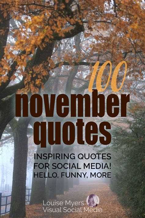 Hello November: 100 Inspiring Quotes for Your Fall Social Media