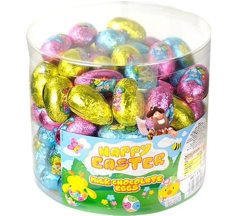 Bulk Easter Eggs - 100 Milk Chocolate Hollow Eggs ...