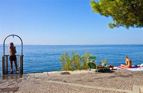 Trieste, Italy, Beautiful View of Barcola Free Beach Editorial Image - Image of coast, relax ...