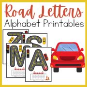 Road Letters Alphabet Printables