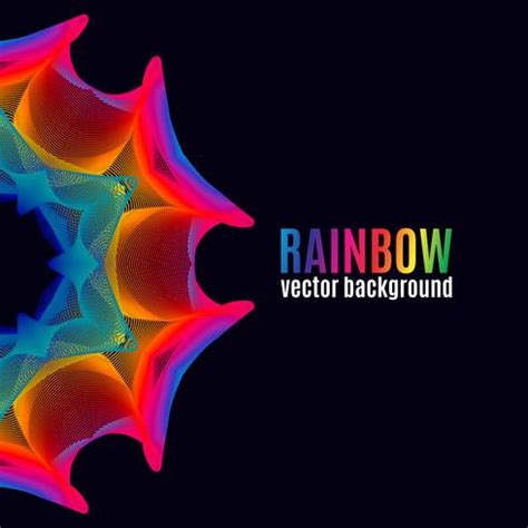 Rainbow Lines background 341755 Vector Art at Vecteezy