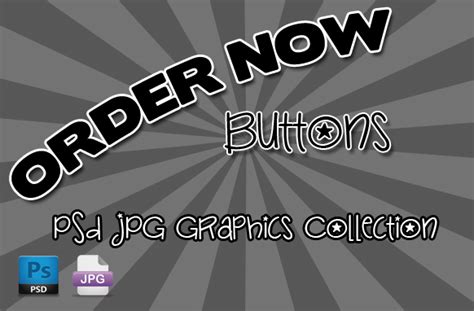 Order Now Buttons PSD JPG Graphics Collection – PLR Database