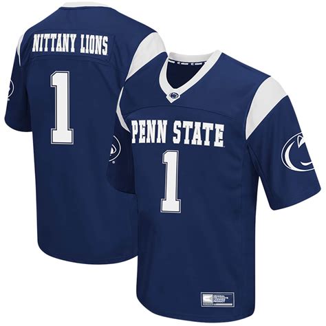 Colosseum Penn State Nittany Lions Navy Big & Tall Football Jersey