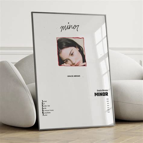 Gracie Abrams Minor Album Cover Poster Wall Art Gracie - Etsy