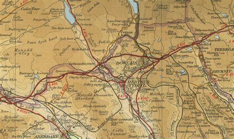 Merthyr Tydfil Map