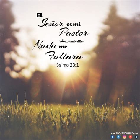 📖 Salmo 23:1 - El Señor es mi pastor | Salmo 23 1, Salmos, Salmo 23