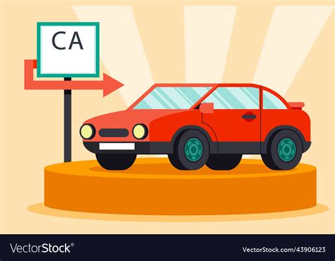 Flat design car show Royalty Free Vector Image