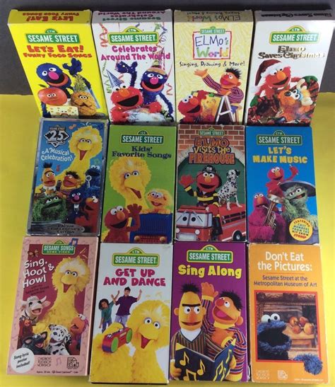 Elmo Elmos World Sesame Street Big Bird Lot Vhs Tapes Tested | The Best Porn Website