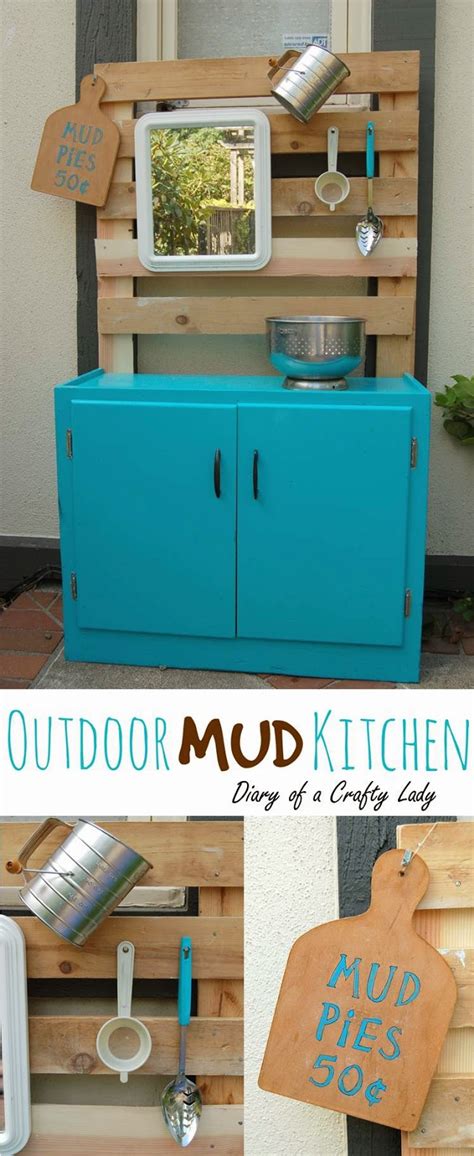 Diary of a Crafty Lady: Outdoor Play Mud Kitchen