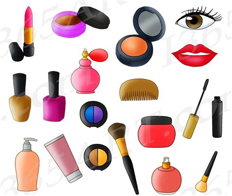 50% OFF Beauty Parlor Clipart, Makeup Set Clip Art, Cosmetics, Makeup ...