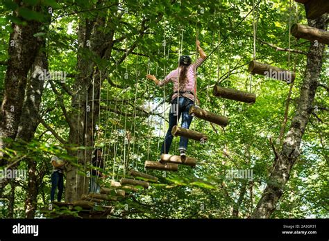 Accrobranche france hi-res stock photography and images - Alamy