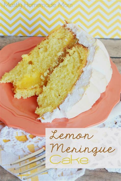 Lemon Meringue Cake | Mostly Homemade Mom