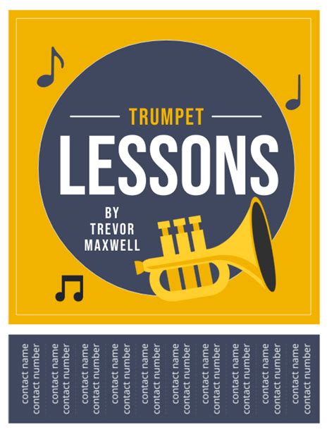 Trumpet Lessons Template | PosterMyWall