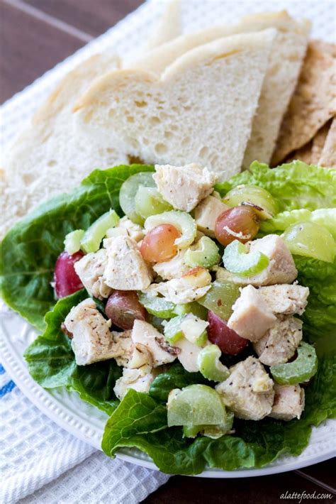 Light and Healthy Chicken Salad Recipe - A Latte Food