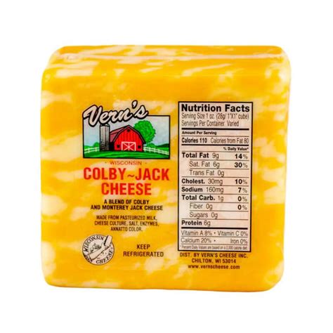 Buy Wisconsin Colby Jack Cheese Online | Vern's Cheese