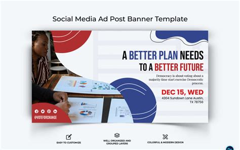 Political Campaign Facebook Ad Banner Design Template-11