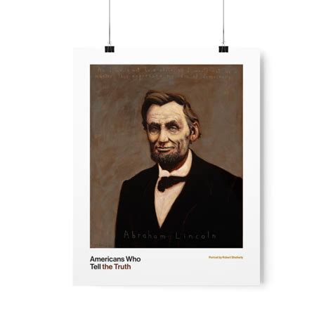 Abraham Lincoln 11X14 Poster - Americans Who Tell The Truth