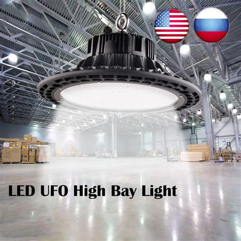 LED high bay warehouse lighting, 150WUFO high bay lighting Lumileds LED chip 5000K for garage ...