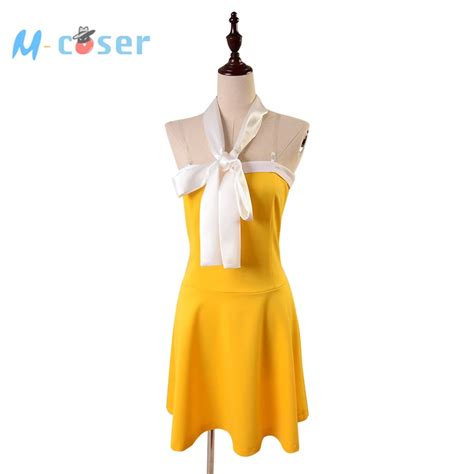 Fairy Tail Levy McGarden Dress Cosplay Costume For Adult Women Full Set ...