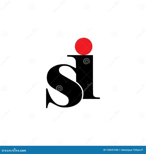 Letters Si Linked Curves Simple Logo Vector Stock Vector - Illustration ...