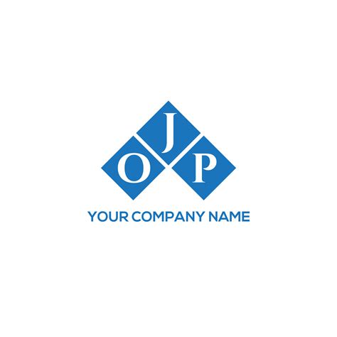 JOP letter logo design on WHITE background. JOP creative initials letter logo concept. JOP ...