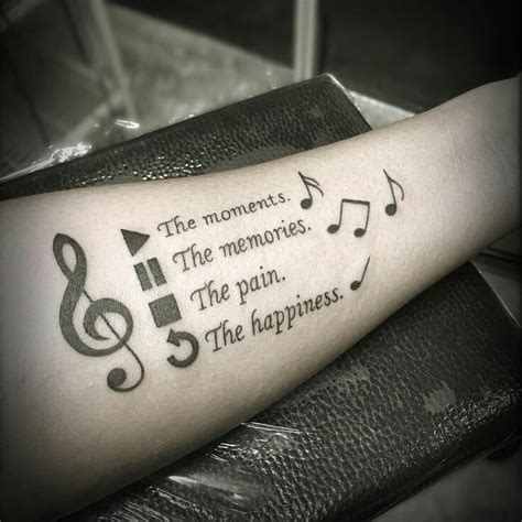 Pin by Felicia on music tattoo's | Music tattoo designs, Inspirational tattoos, Music tattoos