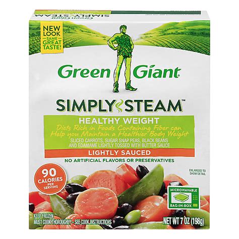 Green Giant® Simply Steam™ Lightly Sauced Healthy Weight Frozen Vegetables 7 Oz. Box ...