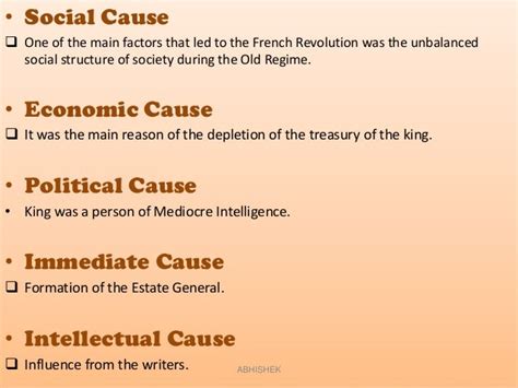 French revolution causes