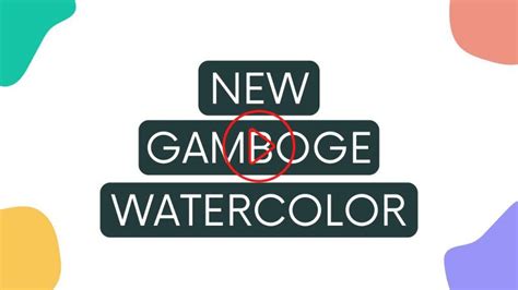 New Gamboge Watercolor - Paint Characteristics & Color Mixing ...