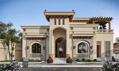 Modern Omani style on Behance | House outside design, Classic house ...