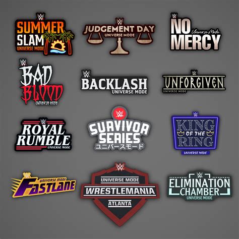 Wwe Event Logos