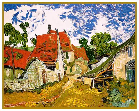 Village Road in Arles France by Vincent Van Gogh Counted Cross Stitch ...