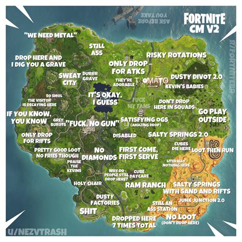 Controversial Map V2 - Your Season 6 locations with updated names! : r/FortNiteBR