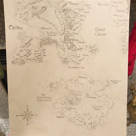 Throne of Glass Map! (I feel like most fan made maps don’t have stuff ...