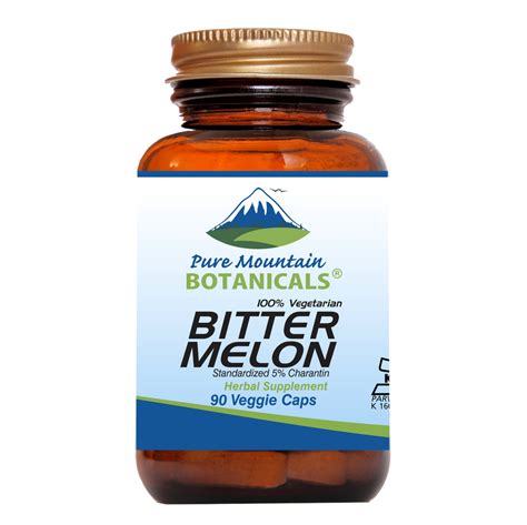 Bitter Melon Capsules - 90 Kosher Vegan Caps with 500mg Bitter Melon E – Pure Mountain Botanicals