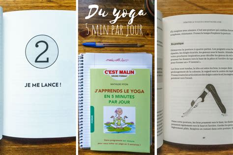 (livre) J'apprends le yoga en 5 minutes par jour | Mathilde fait du yoga : Explorations depuis ...