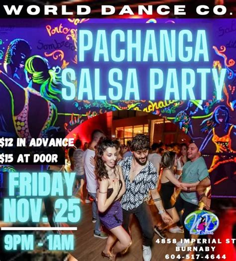 Pachanga Salsa Party - World Dance Co Vancouver, Burnaby