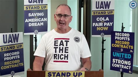 UAW strike: Shaw Fain's 'Eat the rich' T-shirt and how it came to be