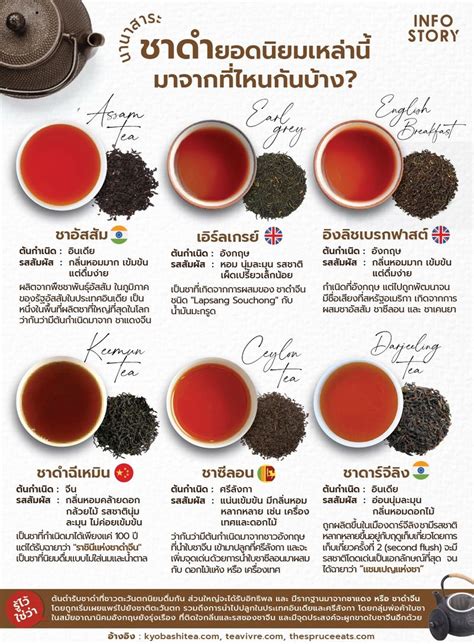 [InfoStory] "ชาดำ (Black Tea)" ยอดนิยมเหล่านี้ มาจากที่ไหนกันบ้างนะ ...