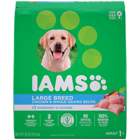 IAMS PROACTIVE HEALTH Adult Large Breed Dry Dog Food Chicken, 30 lb. Bag - Walmart.com - Walmart.com