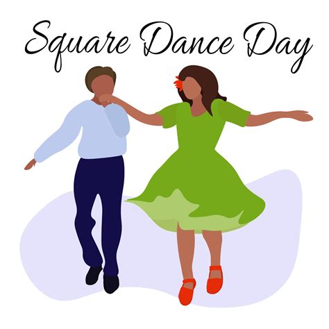 Square Dance Day, Idea for poster, banner, flyer or postcard 12768331 Vector Art at Vecteezy