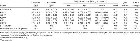 Comparison of carboxylation enzymes in engineered E. coli strains | Download Table