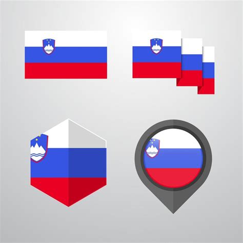 Slovenia flag design set vector 14239953 Vector Art at Vecteezy