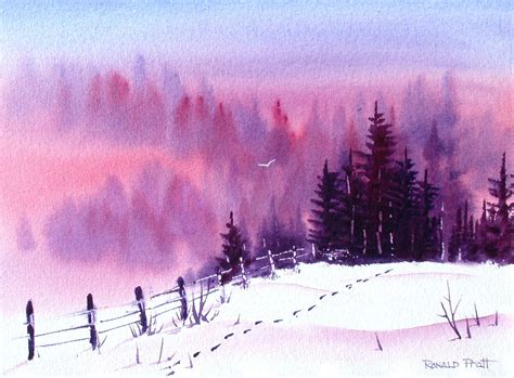 Winter watercolor Painting Watercolor trustalchemy.com