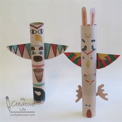 Cindy deRosier: My Creative Life: Totem Pole Craft