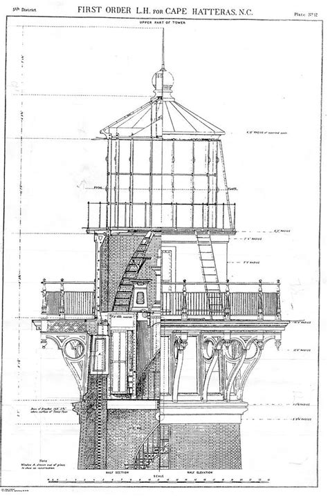 architectural drawing lighthouse - the details on these old drawings ...