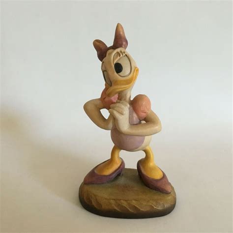 Disney Daisy Duck Wood Carved Figurine by Anri Numbered 120/5000 #Anri ...