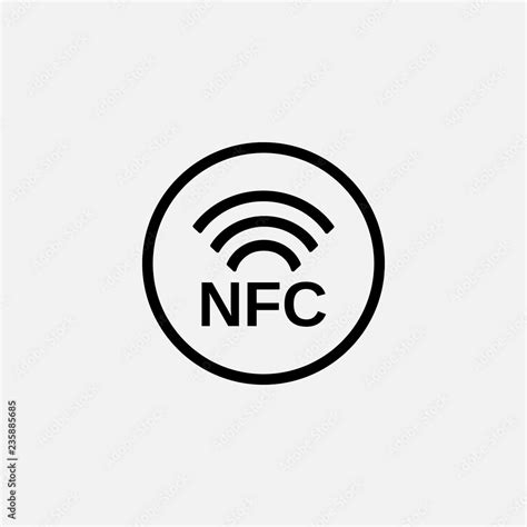 Nfc icon. Nfc symbol. Flat design. Stock - Vector illustration. Stock ...